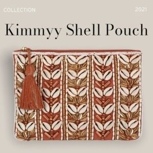 INC INTERNATIONAL CONCEPTS Kimmyy Small Shell & Bead Clutch/Pouch/Bag NWT